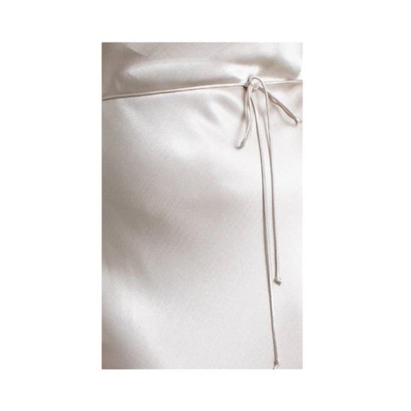 BEC + BRIDGE Moon Dance Midi dress in Sand Champagne Leg Slit US 10 AU 14 - Picture 7 of 8